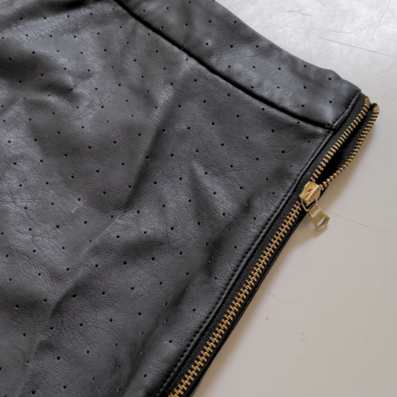 Club Monaco Vegan-Leather Mini Skirt - Picture 2 of 4